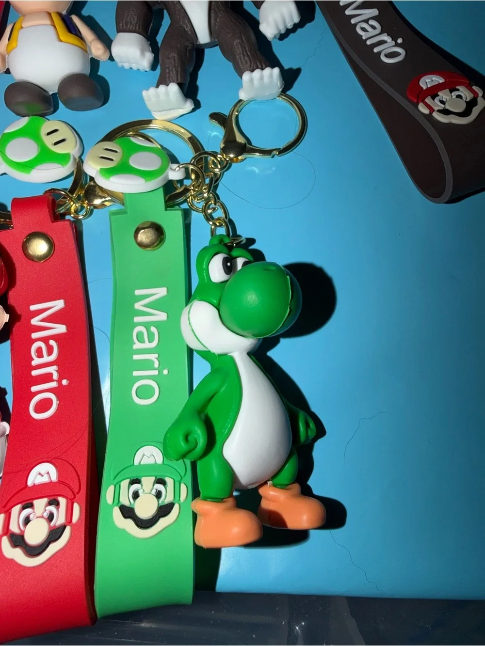 Super Mario Character Keychain Set